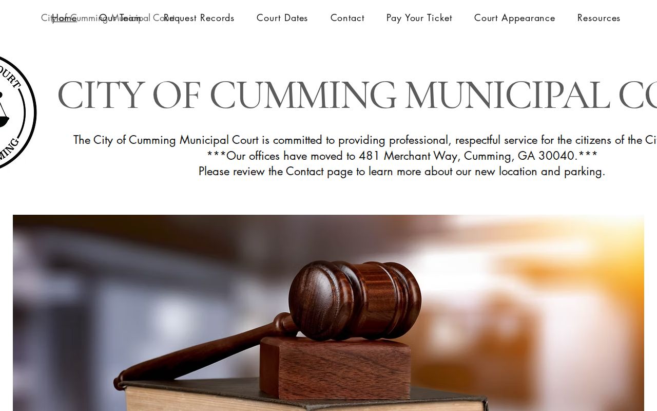 Forsyth County municipal warrant court information for Cumming