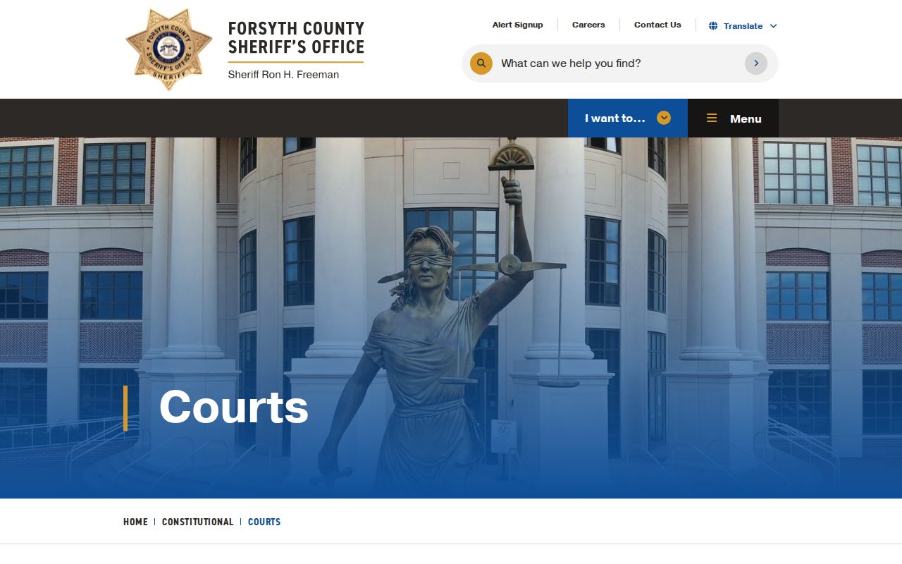 Forsyth Sheriff court security information for preparing for a warrant-related court visit